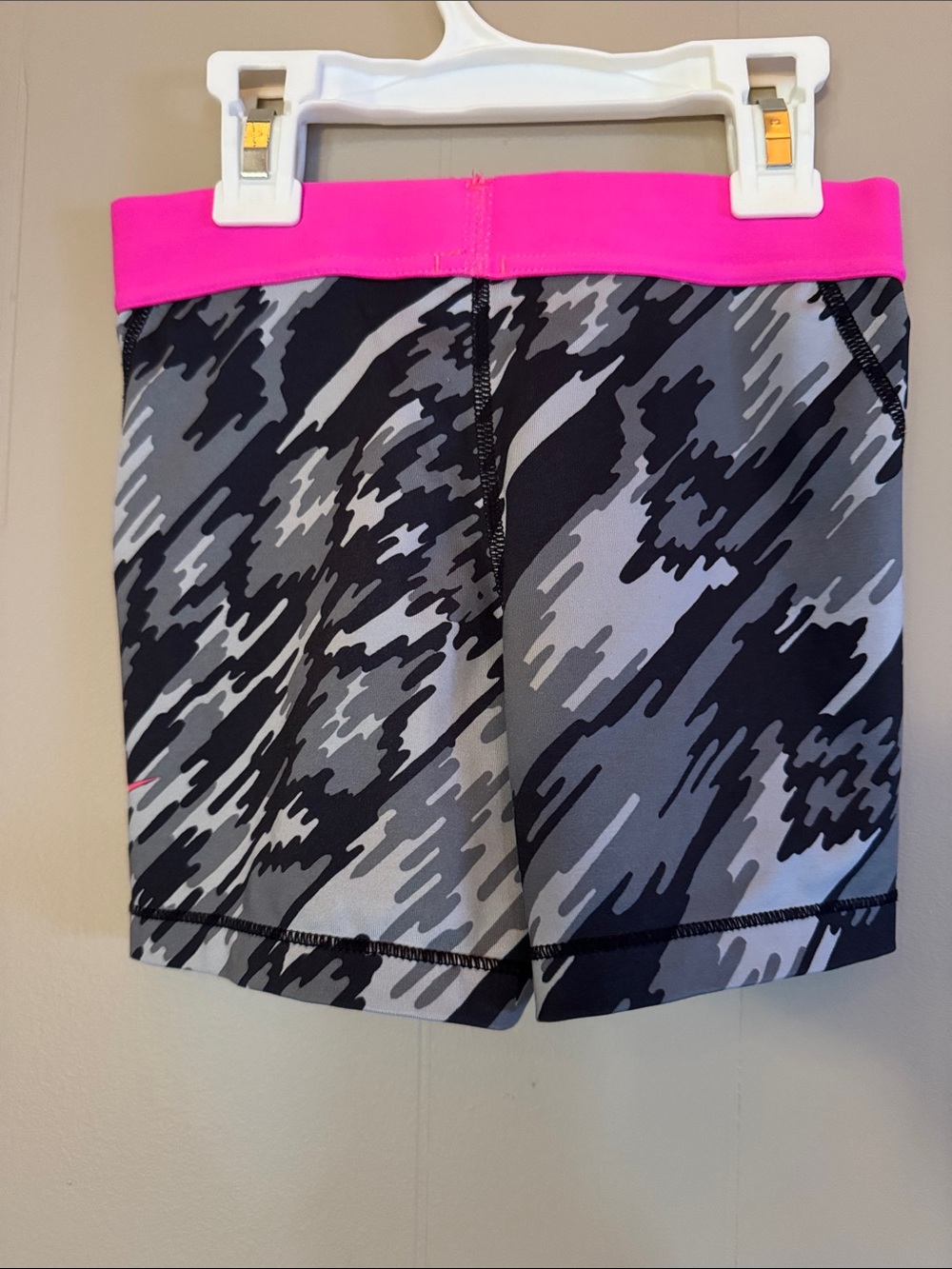 Girls Gray & Black Nike Dri-Fit Shorts - Picture 2 of 4
